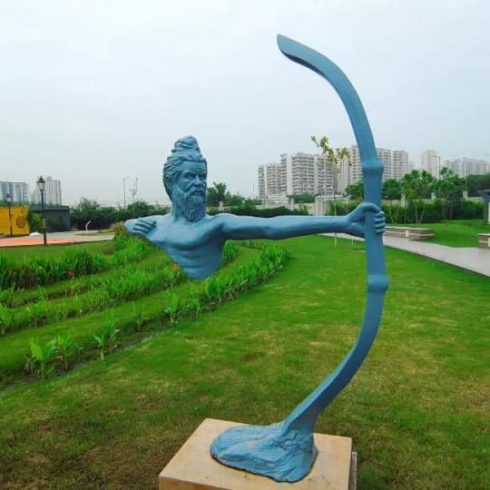 Automated irrigation project at Ved Van Park in Noida